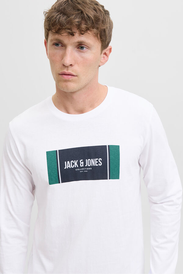 Jack & Jones Camiseta regular fit blanco