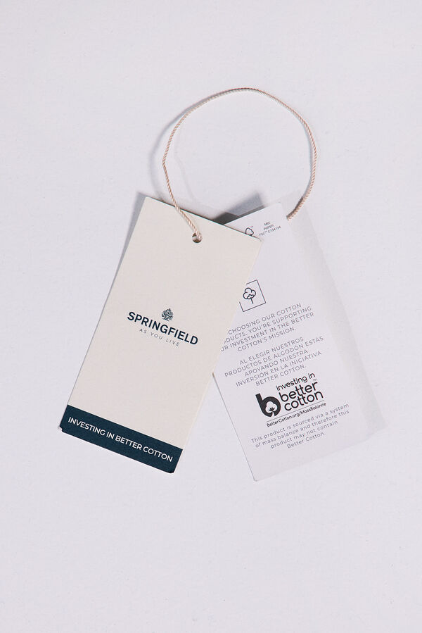 Springfield Camisa manga curta impressa viscosa cru