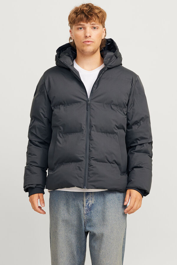 Jack & Jones Casaco acolchoado capuz cinzento