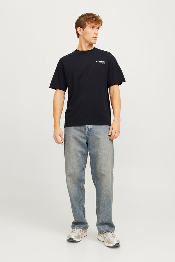 Jack & Jones T-shirt back print preto