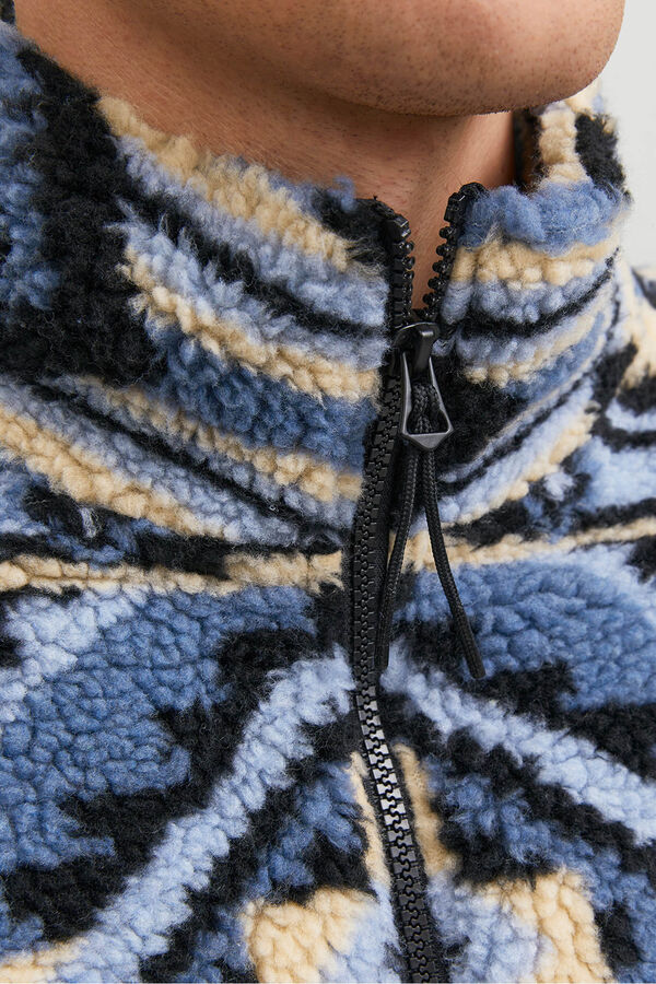 Jack & Jones Sudadera teddy azul