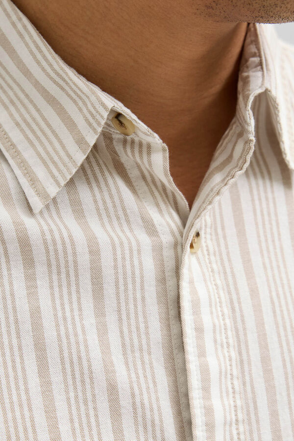 Jack & Jones Camisa de manga curta com ajuste confortável cinzento