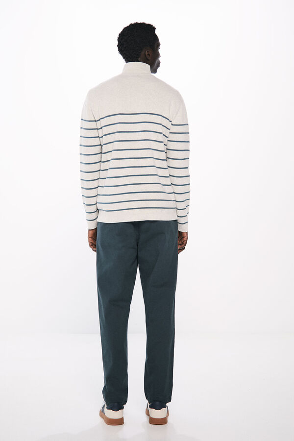 Springfield Calças chino regular fit azul