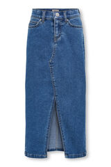 Only Girls Saia jeans para menina azul