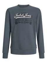 Jack & Jones Junior Sweatshirt logo grande cinzento