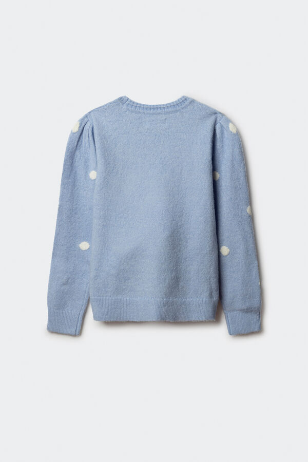 Springfield Kids Jersey de topos ni&ntilde;a azul