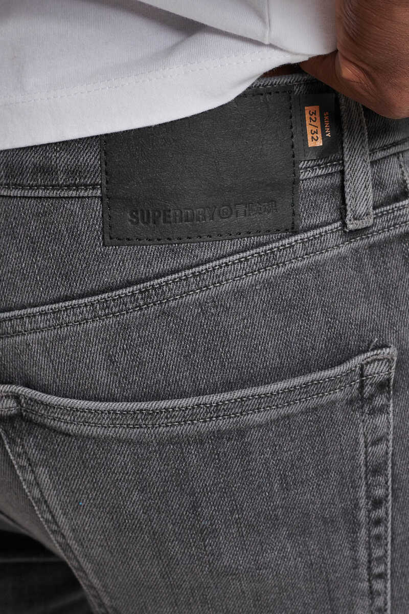 Springfield Jeans cigarro de algodão orgânico com o logótipo Vintage Logo cinza