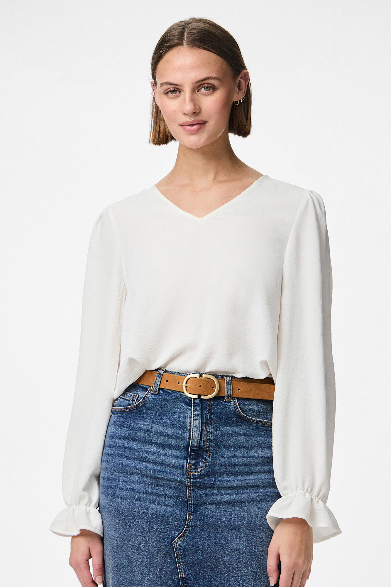 Pieces Blusa de manga larga