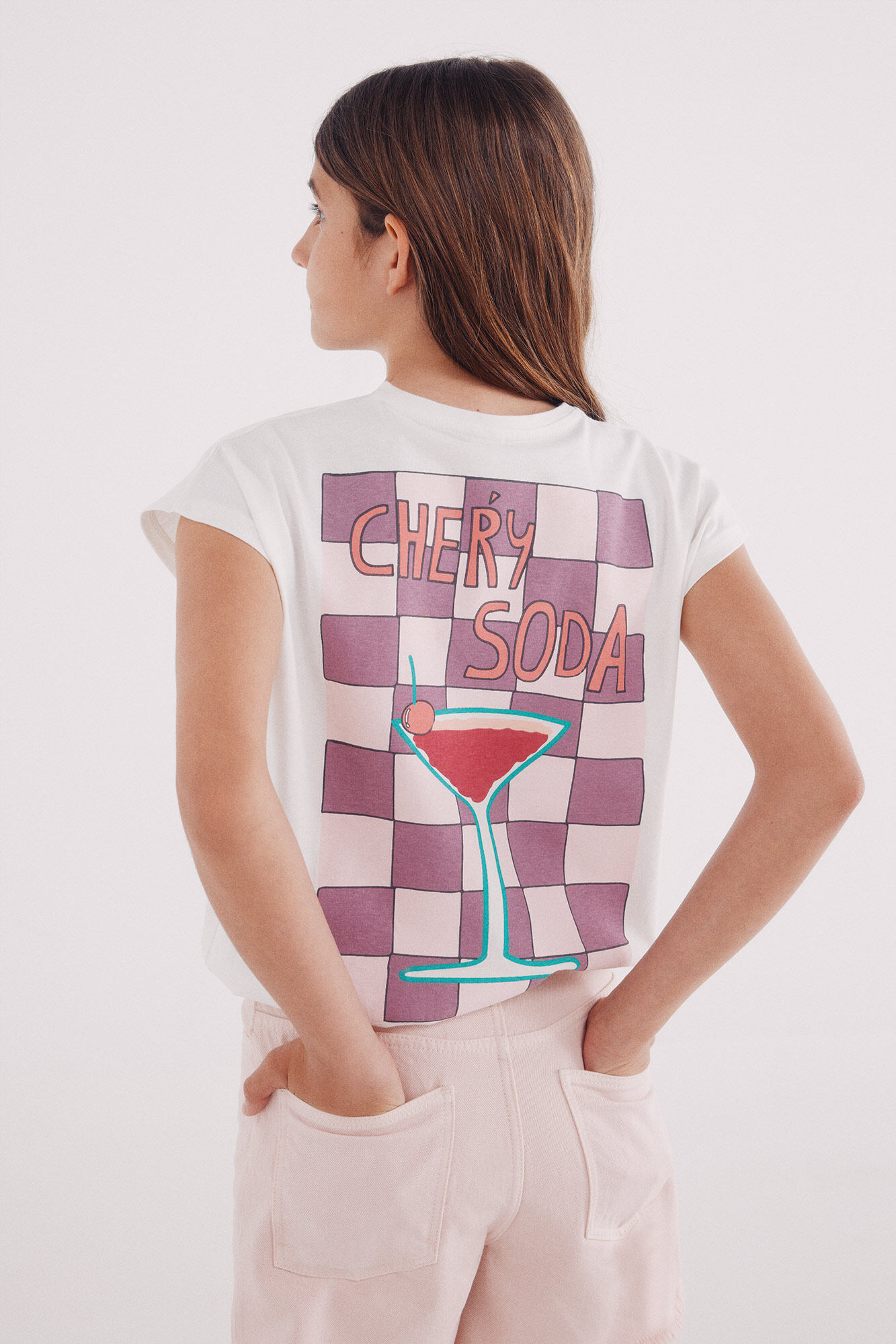Springfield Kids Camiseta feminina Cherry Soda