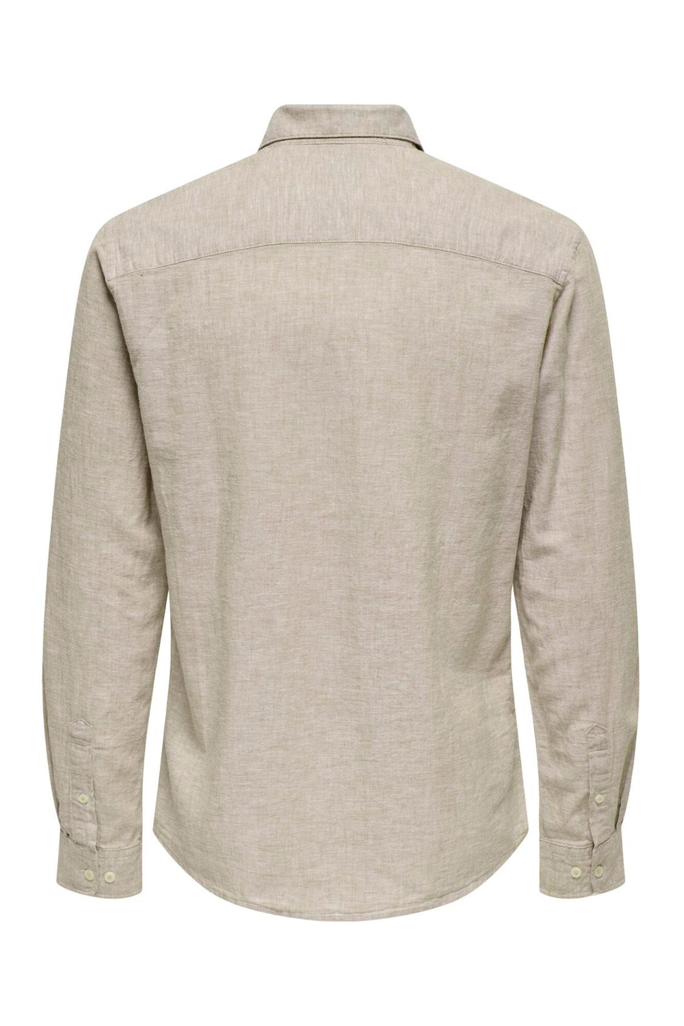 Only & Sons Camisa de manga larga estilo guayabera