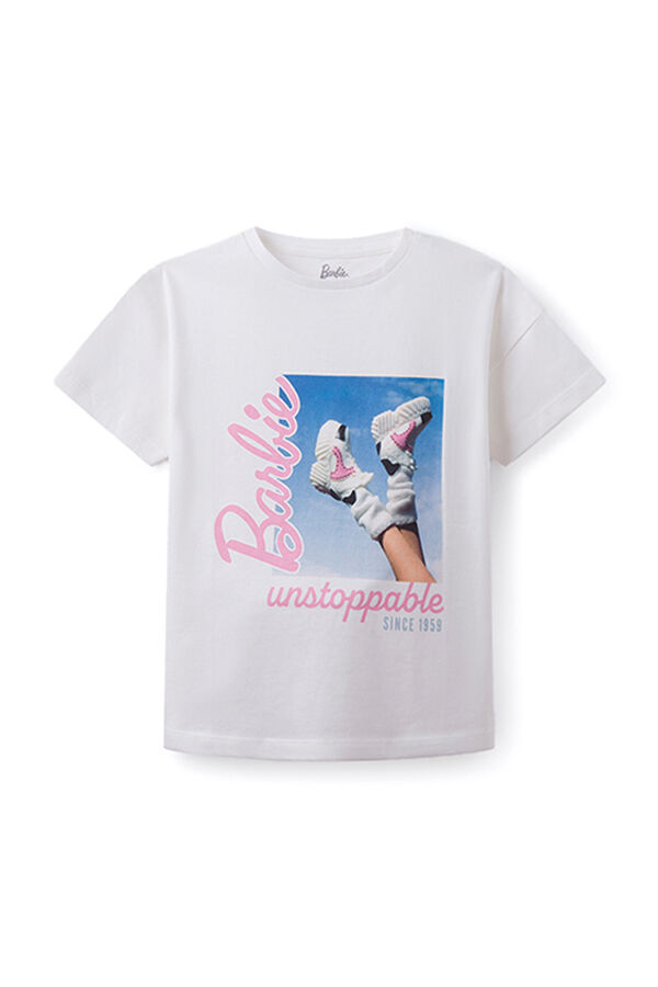 Springfield Kids Camiseta Barbie ni&ntilde;a kaki