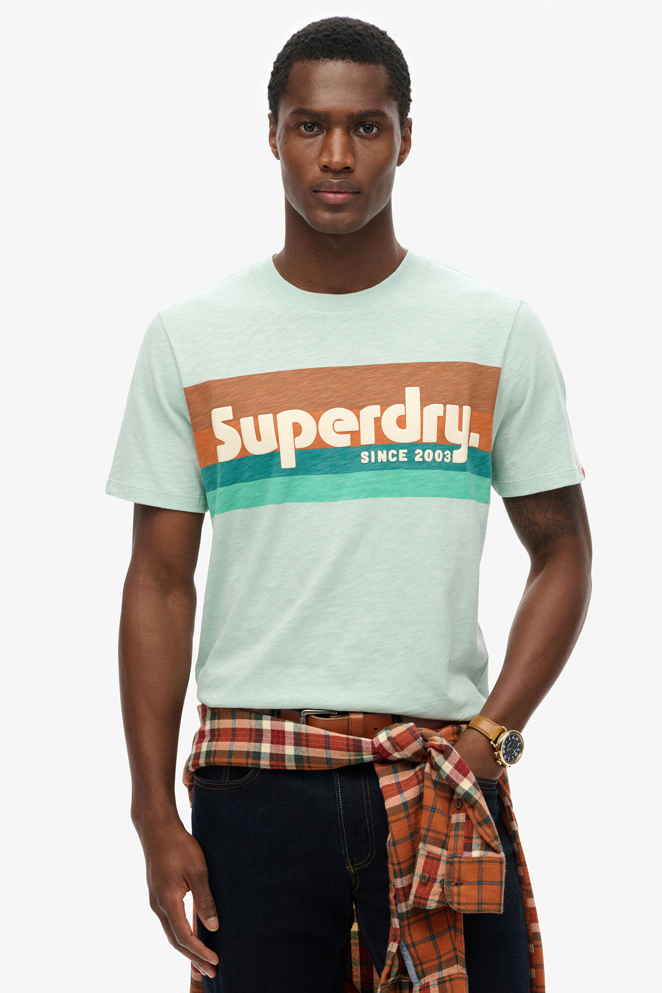 Superdry Camiseta Terrain Logo Stripe Relxed Tee
