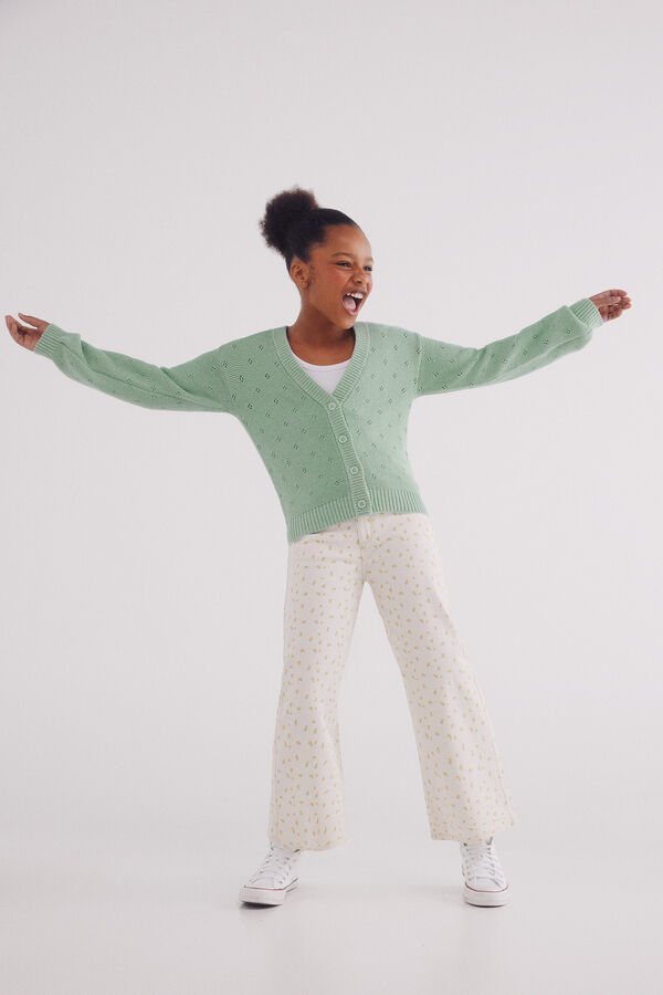 Springfield Kids Cardigan punto ni&ntilde;a verde