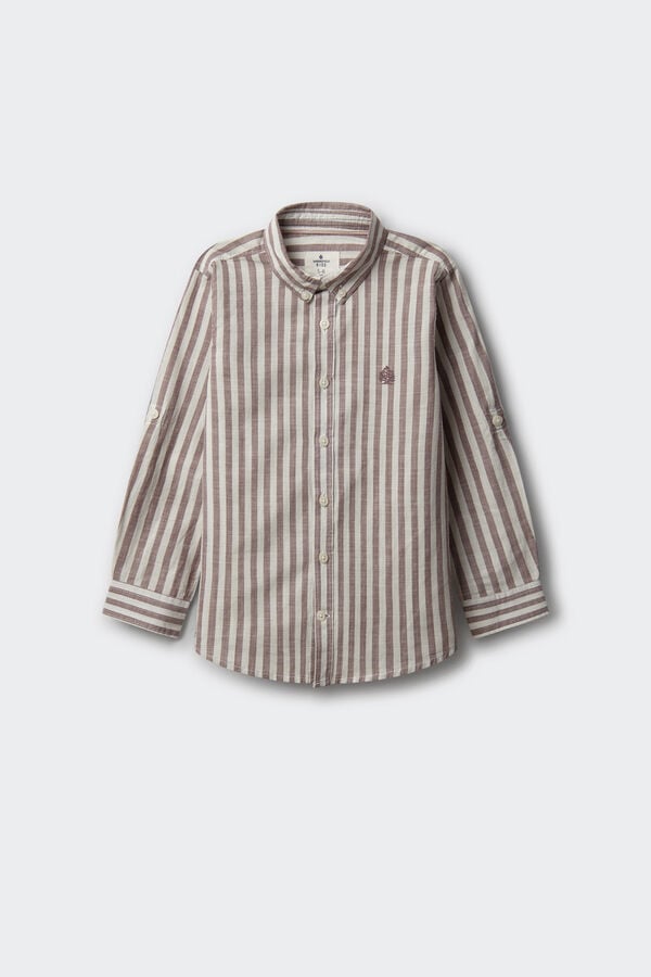 Springfield Kids Camisa Rayas ni&ntilde;o burdeos