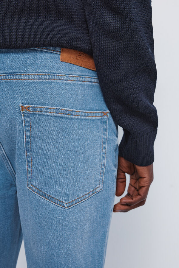 Springfield Jeans lavado medio slim fit azul