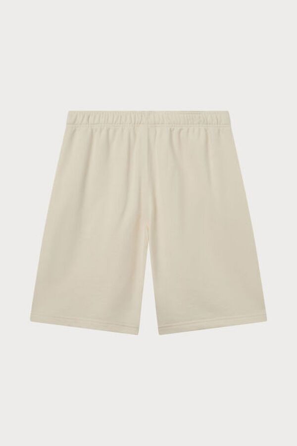 Champion Bermudas masculinas de algodão bege