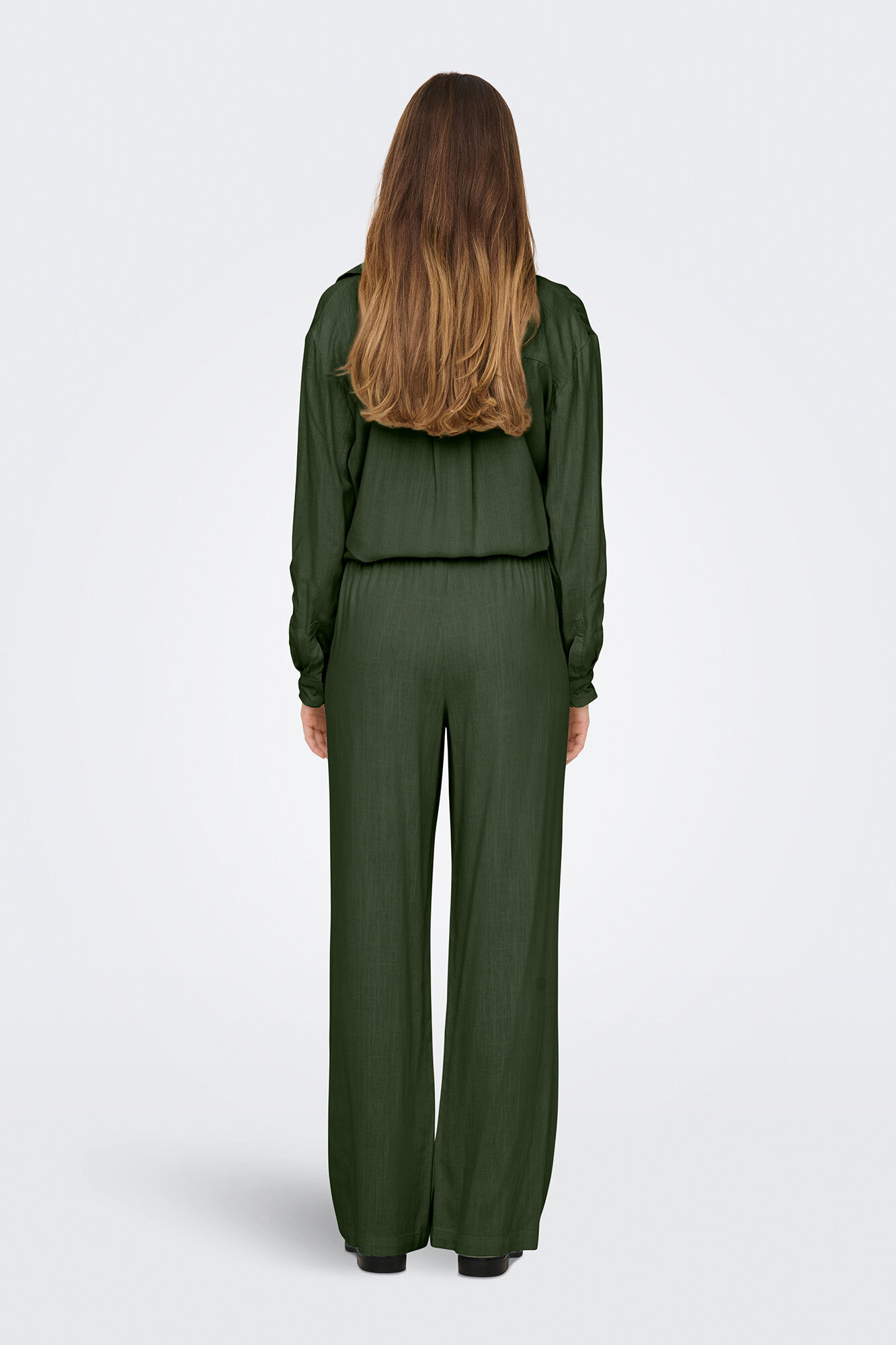 JDY Cal&ccedil;as compridas de linho