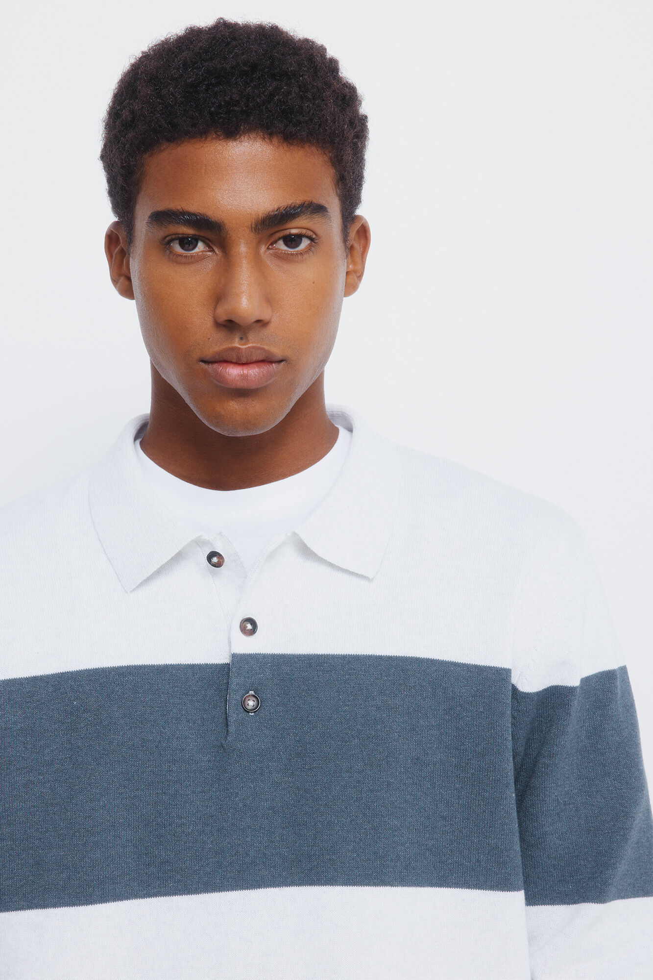 Springfield Camisola listrado de gola polo