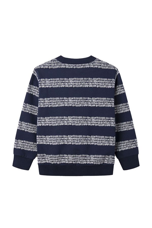 Springfield Kids Sweatshirt estampado risca menino azul