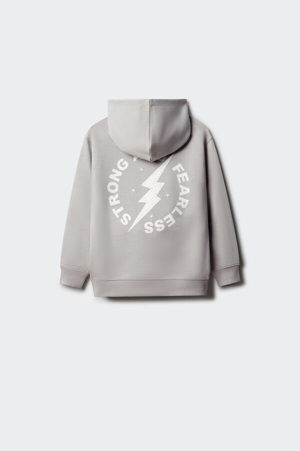 Springfield Kids Sweatshirt estampado de raio para menina cinzento