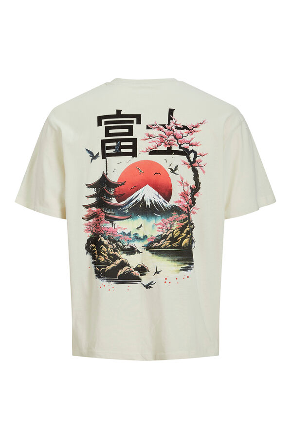 Jack & Jones Camiseta back print blanco