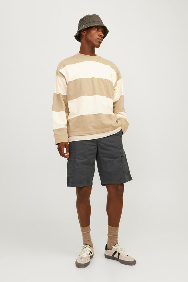 Jack & Jones Pantal&oacute;n corto tipo cargo negro