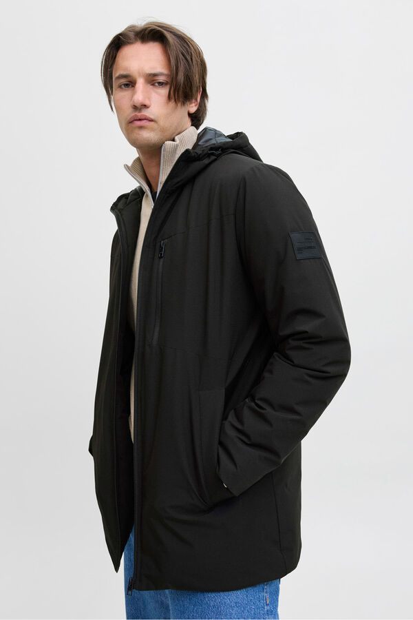 JJ REBEL Parka curta preto