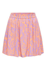 Only Saia curta fluida rosa