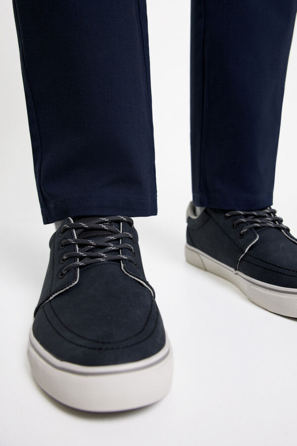 Springfield Chino vestir estructura bicolor azul