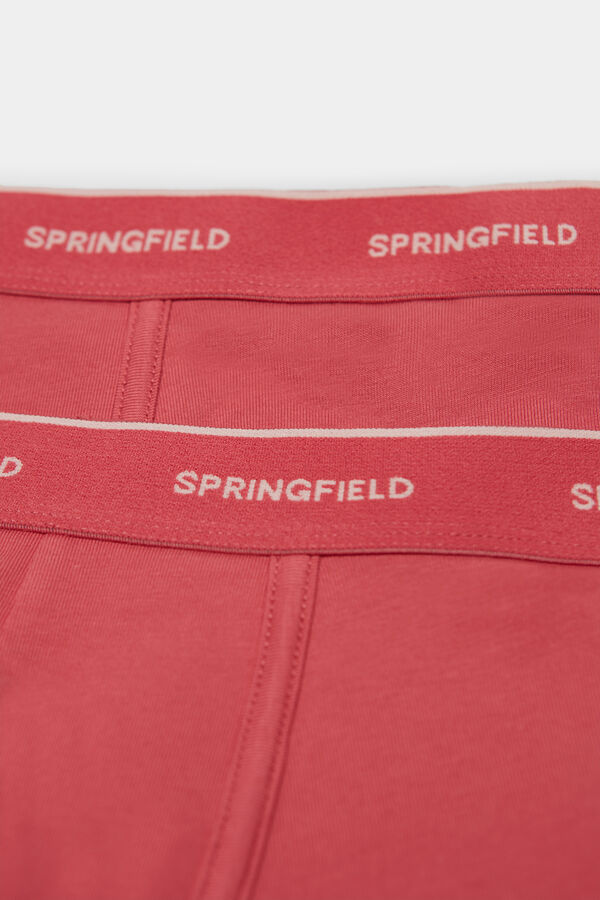 Springfield Pack 2 boxers b&aacute;sicos algod&atilde;o rosa