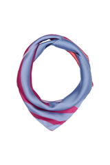 Only Pañuelo de satén estampado azul