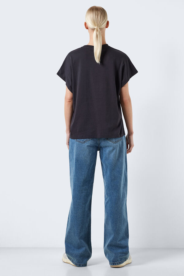 Noisy May T-shirt manga curta "KISS" cinzento