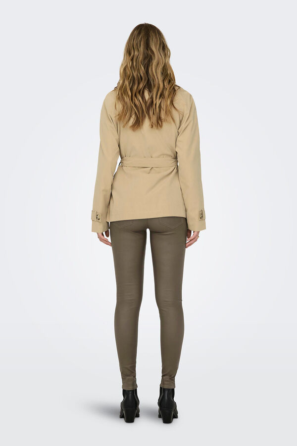 JDY Gabardina curta cru
