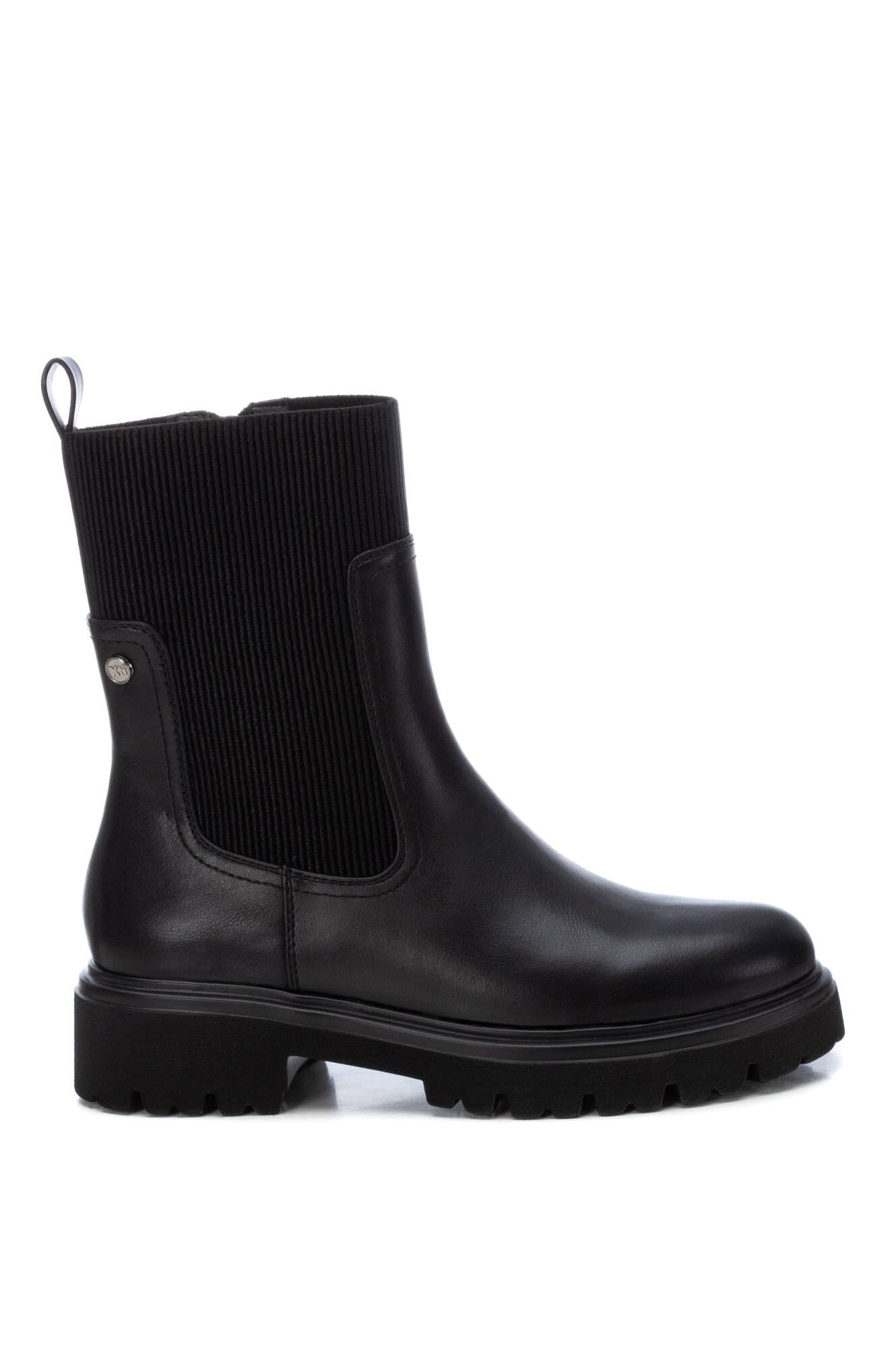 XTI Bota Chelsea sint&eacute;tica com fecho-&eacute;clair