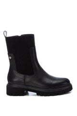 XTI Botin sintetico chelsea con cremallera negro