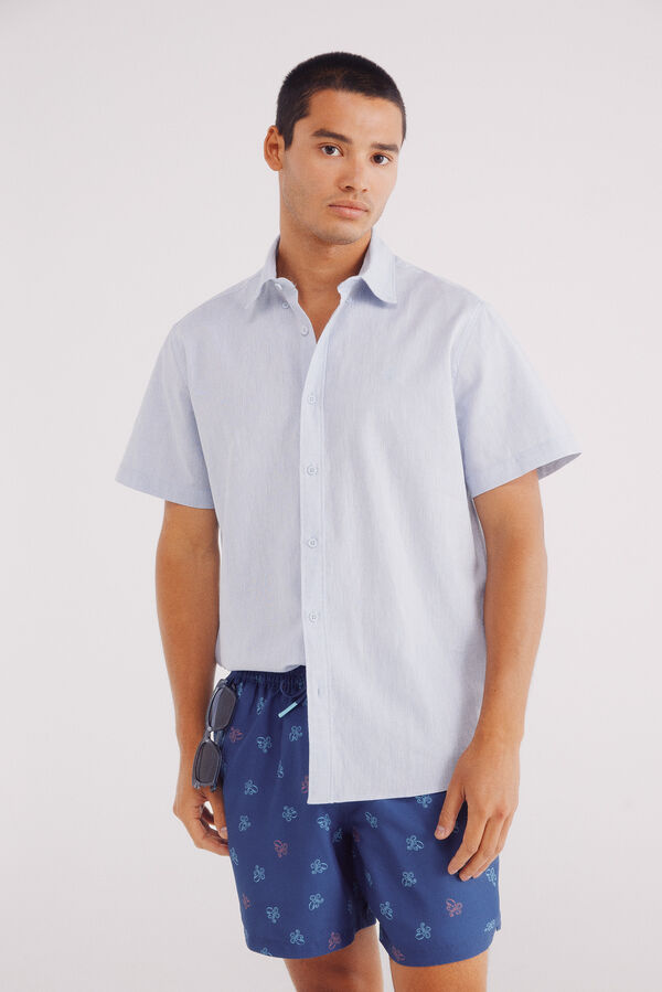 Springfield Fato de banho estampado polvos azul