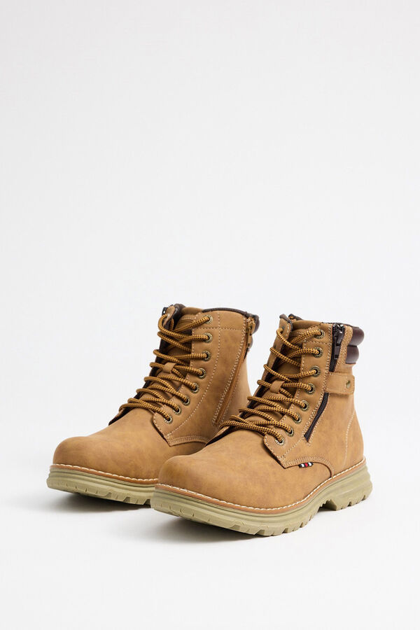 Inside Botas De Montanha Com Fecho-&Eacute;clair Combinado estampado