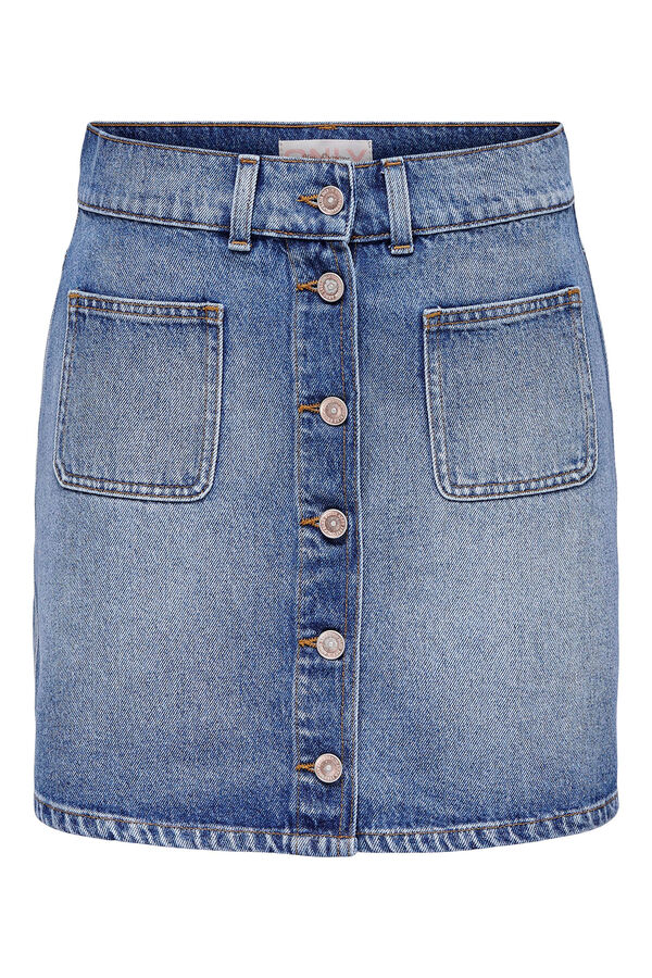 Only Saia mini denim azul