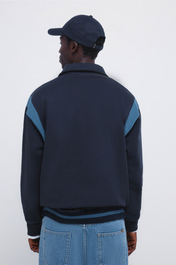 Springfield Sudadera cortes estampado azul