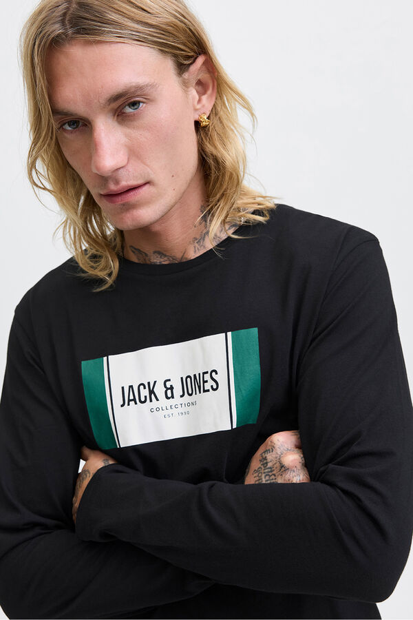 Jack & Jones T-shirt de corte regular  preto