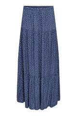 JDY Saia comprida estampada azul