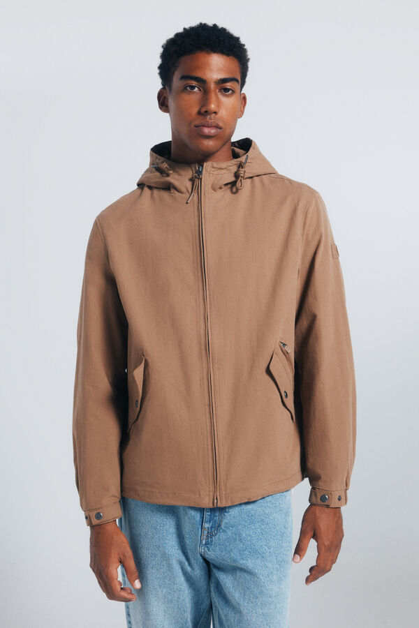 Springfield Parka algod&atilde;o castanho
