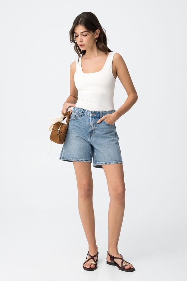 Tiffosi Young Shorts vaqueros baggy azul