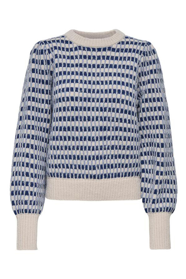 JDY Jersey cuello redondo azul