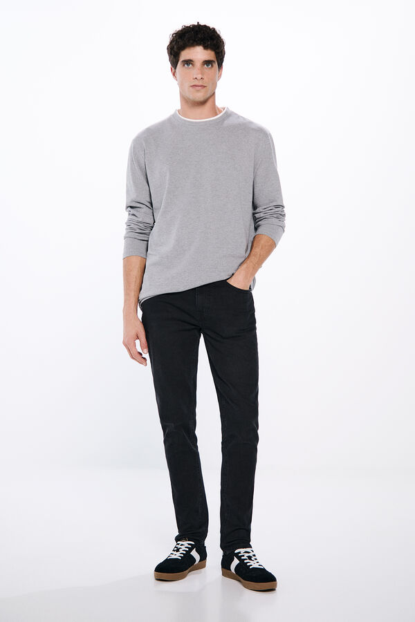 Springfield Jeans skinny fit negro negro