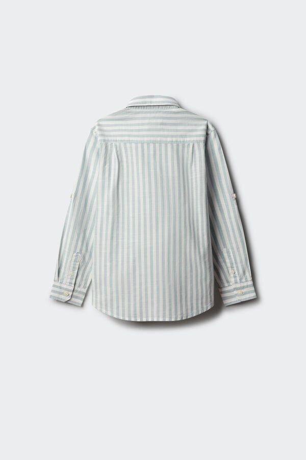 Springfield Kids Camisa cotton slub ni&ntilde;o azul