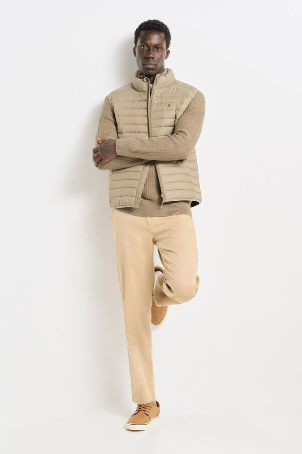 Springfield Su&eacute;ter estruturado com fecho-&eacute;clair cru