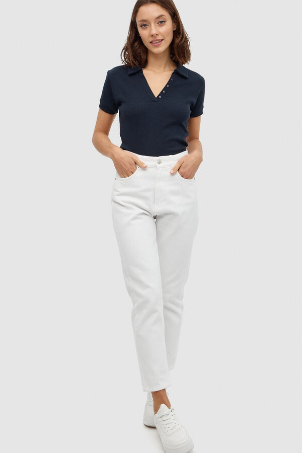 Inside Camiseta Cuello Polo azul