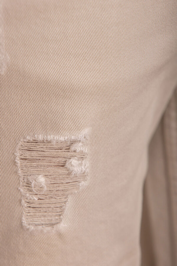 Celopman Bermuda 5 Bolsillos Rotos beige