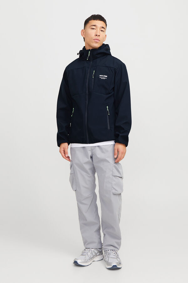 Jack & Jones Chaqueta t&eacute;cnica capucha azul
